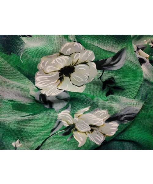 Duża sukienka plażowa - eleganckie PAREO XXL odcienie zieleni